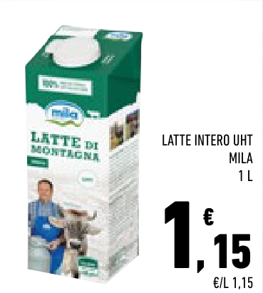 LATTE INTERO UHT MILA