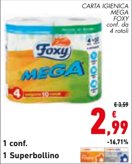 CARTA IGIENICA MEGA FOXY