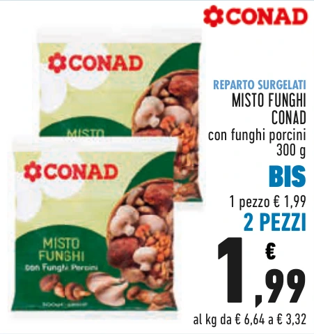 MISTO FUNGHI CONAD BIS 2 PEZZI