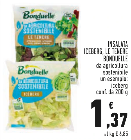INSALATA ICEBERG, LE TENERE BONDUELLE