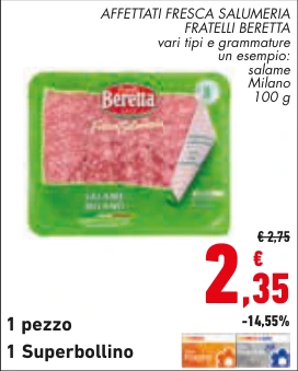 AFFETTATI FRESCA SALUMERIA FRATELLI BERETTA