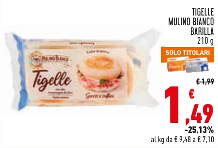 TIGELLE MULINO BIANCO BARILLA