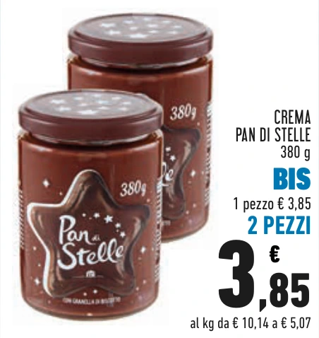 CREMA PAN DI STELLE BIS 2 PEZZI