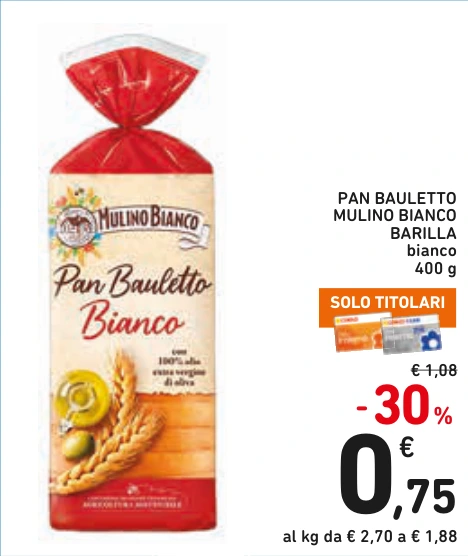 PAN BAULETTO MULINO BIANCO BARILLA