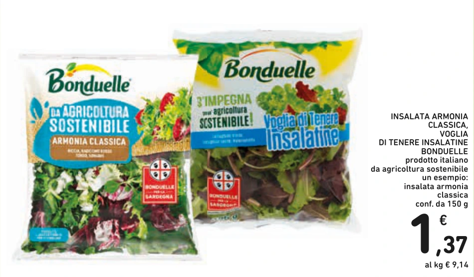INSALATA ARMONIA CLASSICA, VOGLIA DI TENERE INSALATINE BONDUELLE