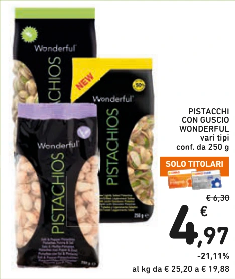 PISTACCHI CON GUSCIO WONDERFUL