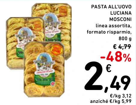 PASTA ALL’UOVO LUCIANA MOSCONI