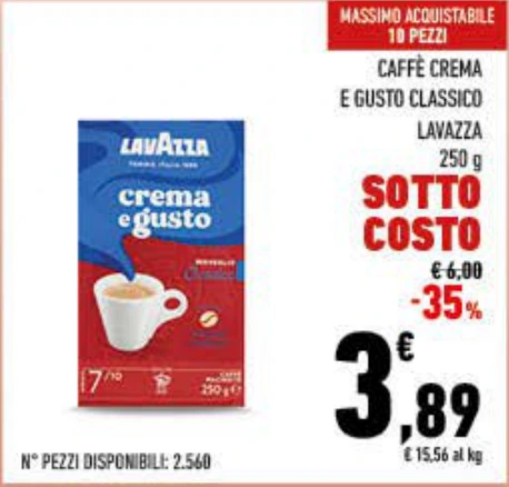 CAFFE CREMA E GUSTO LAVAZZA