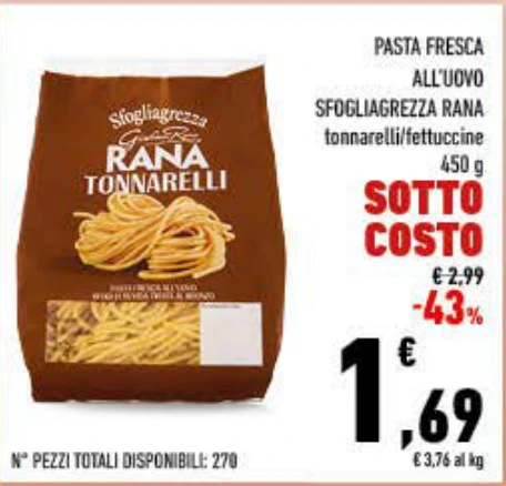 PASTA FRESCA SFOGLIAGREZZA RANA
