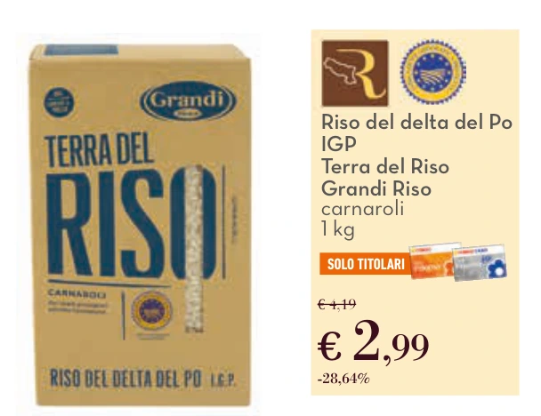 Riso del delta del Po IGP Terra del Riso Grandi Riso