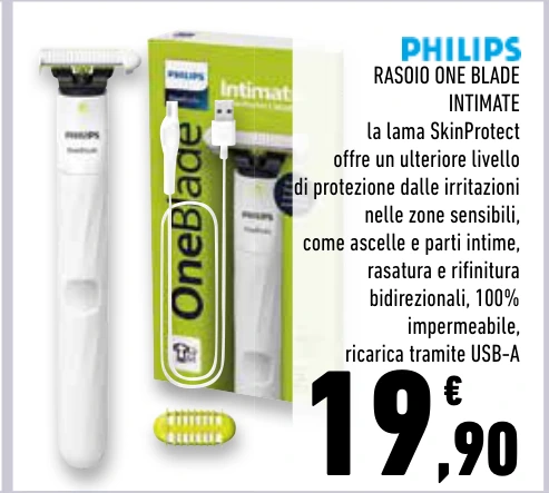 RASOIO ONE BLADE INTIMATE