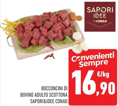 BOCCONCINI DI BOVINO ADULTO SCOTTONA SAPORI&IDEE CONAD