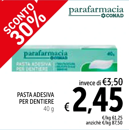 PASTA ADESIVA PER DENTIERE