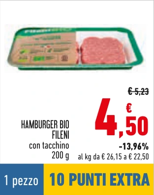 HAMBURGER BIO FILENI