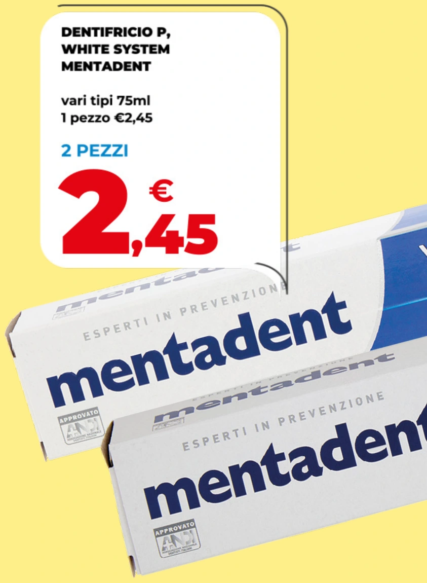 DENTIFRICIO P WHITE SYSTEM MENTADENT