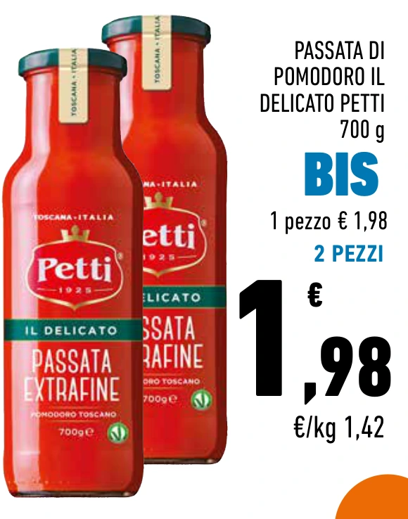 PASSATA DI POMODORO IL DELICATO PETTI