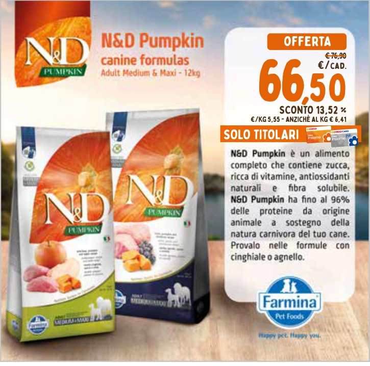 N&D PUMPKIN CANINE FORMULAS