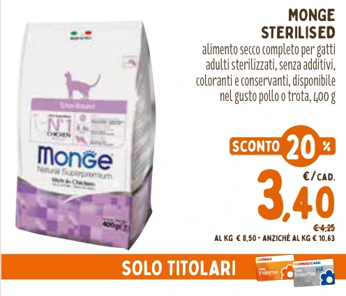 MONGE STERILISED