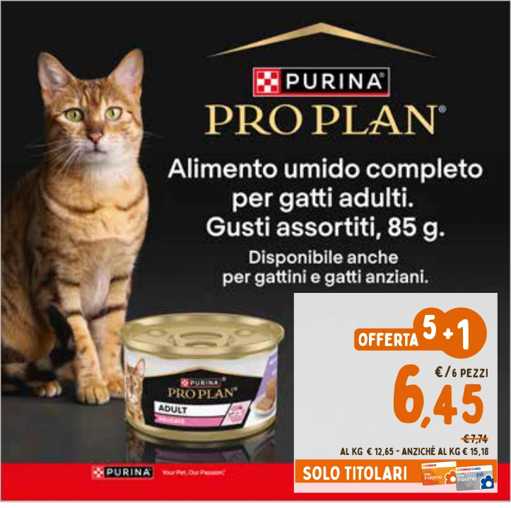 PURINA PRO PLAN ALIMENTO UMIDO GATTI ADULTI