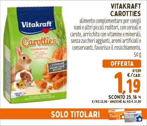 VITAKRAFT CAROTTIES