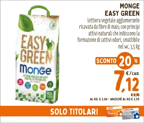 MONGE EASY GREEN