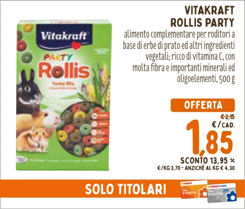 VITAKRAFT ROLLIS PARTY