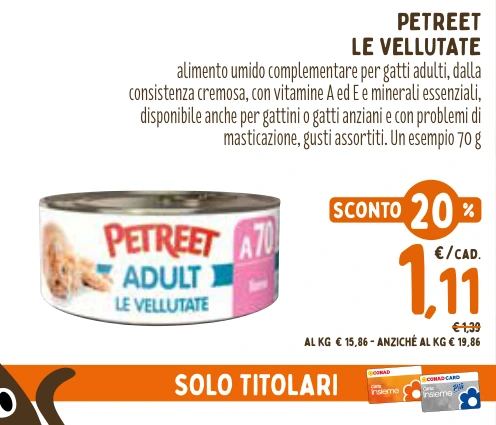 PETREET LE VELLUTATE