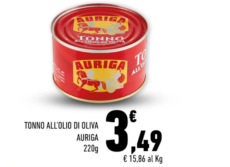 TONNO ALL'OLIO DI OLIVA AURIGA