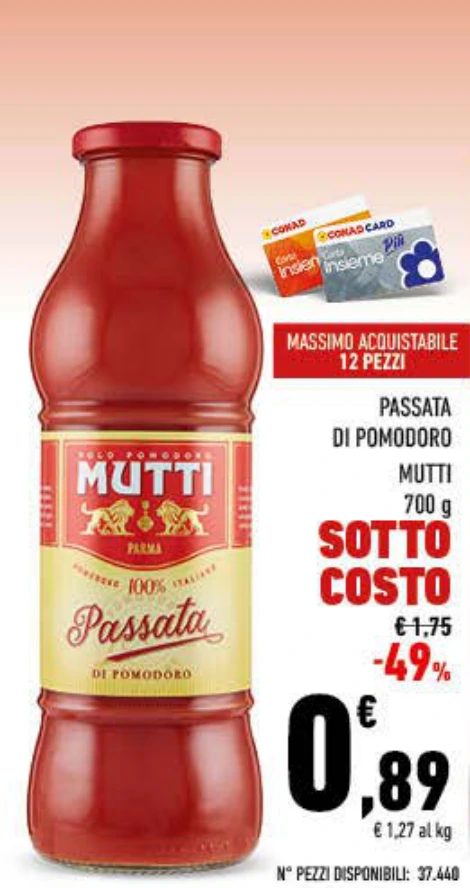 PASSATA DI POMODORO MUTTI