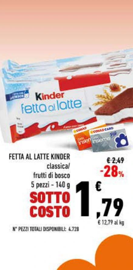 FETTA AL LATTE KINDER