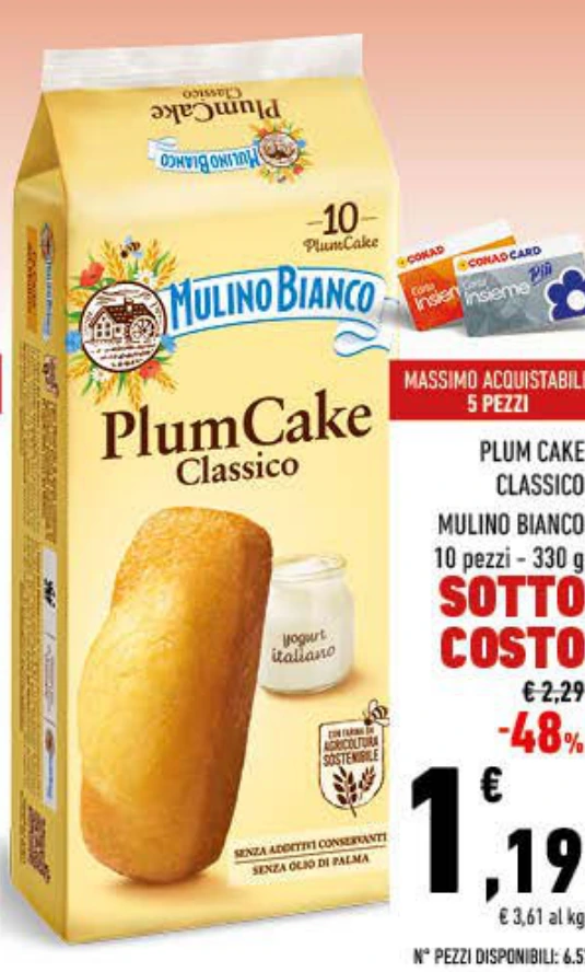 PLUMCAKE CLASSICO MULINO BIANCO