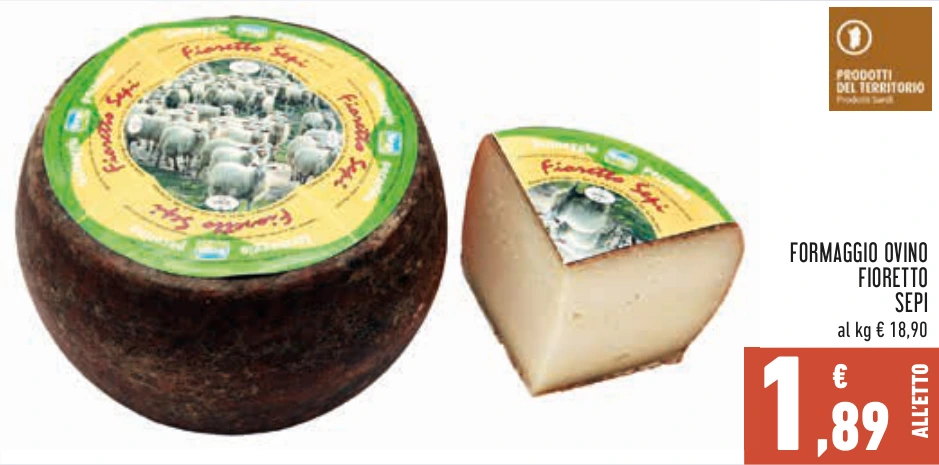 FORMAGGIO OVINO FIORETTO SEPI