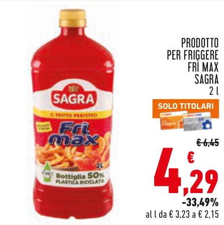 PRODOTTO PER FRIGGERE FRÌ MAX SAGRA