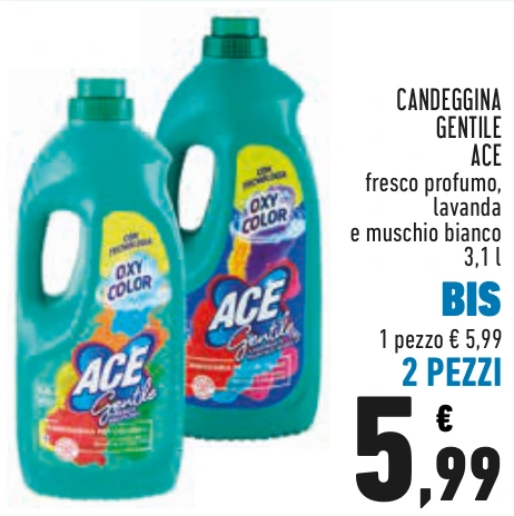 CANDEGGINA GENTILE ACE BIS 2 PEZZI