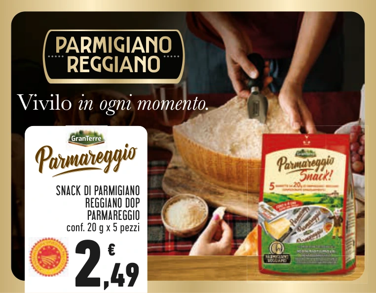 SNACK DI PARMIGIANO REGGIANO DOP PARMAREGGIO