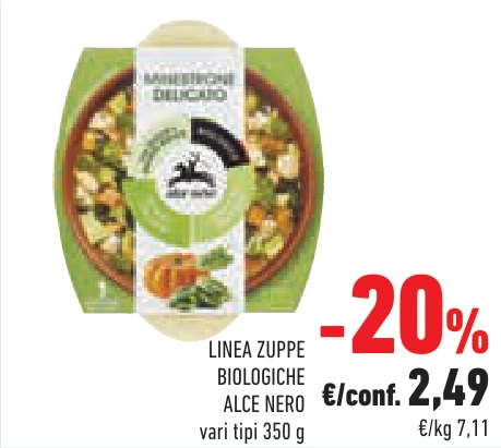 LINEA ZUPPE BIOLOGICHE ALCE NERO