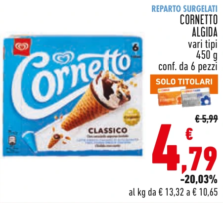 CORNETTO ALGIDA