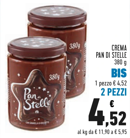 CREMA PAN DI STELLE BIS 2 PEZZI