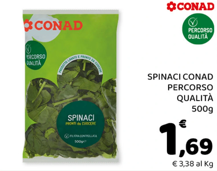 Spinaci Conad Percorso Qualità
