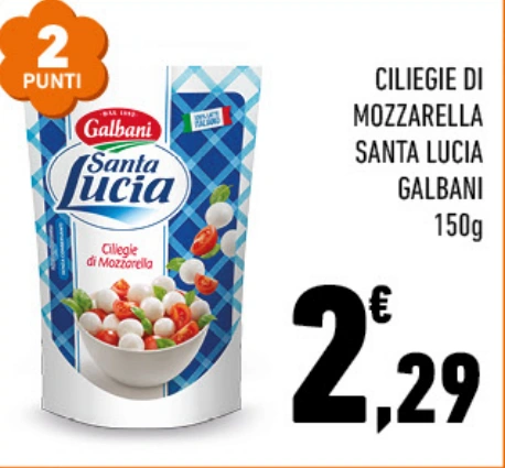 Ciliegie di mozzarella Santa Lucia Galbani