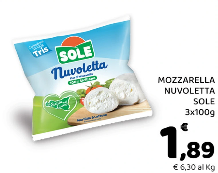 Mozzarella Nuvoletta Sole