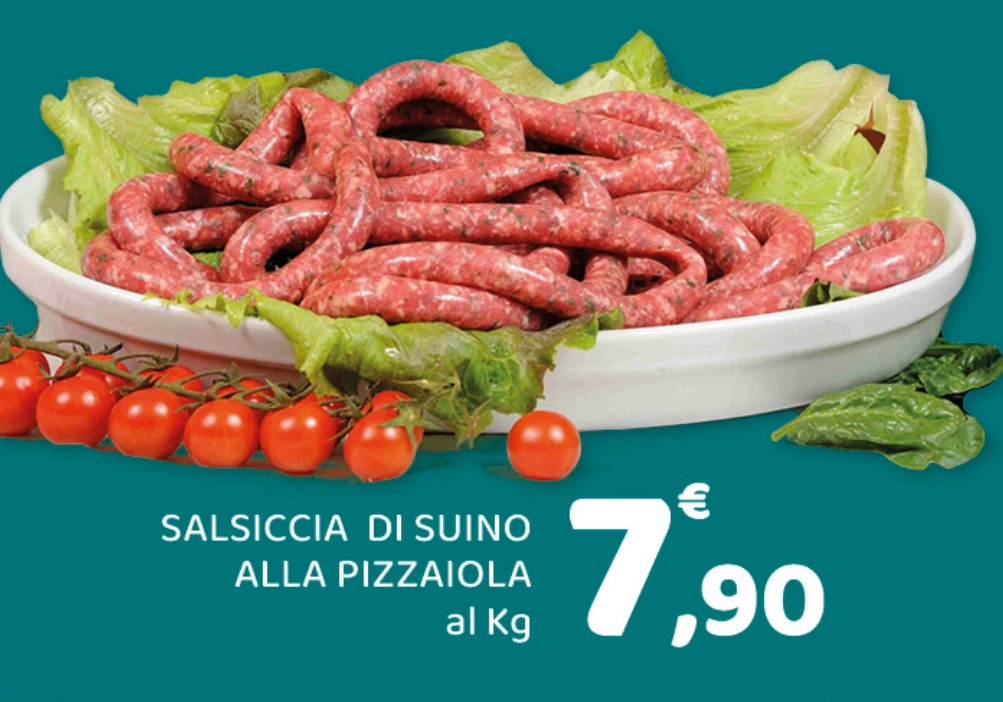 Salsiccia di suino alla pizzaiola
