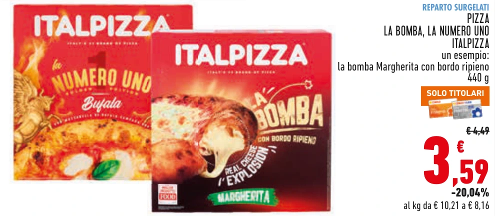 PIZZA LA BOMBA, LA NUMERO UNO ITALPIZZA