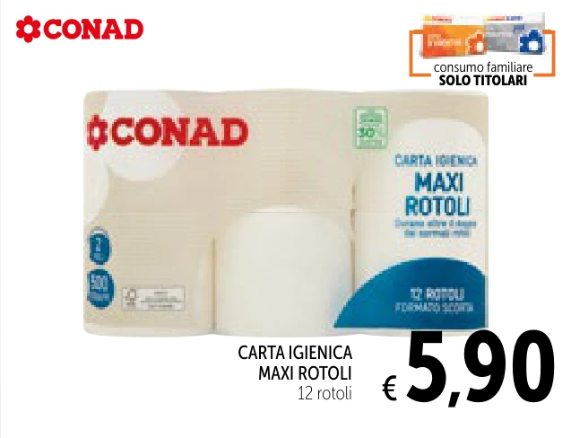 CARTA IGIENICA MAXI ROTOLI