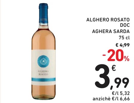 ALGHERO ROSATO DOC AGHERA SARDA