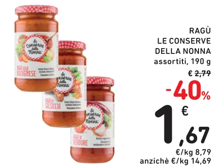 RAGÙ LE CONSERVE DELLA NONNA