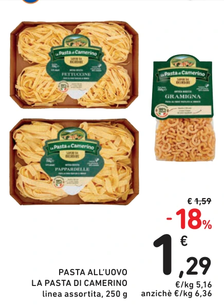 PASTA ALL’UOVO LA PASTA DI CAMERINO