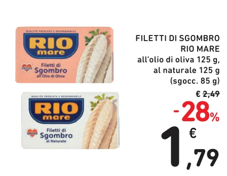 FILETTI DI SGOMBRO RIO MARE