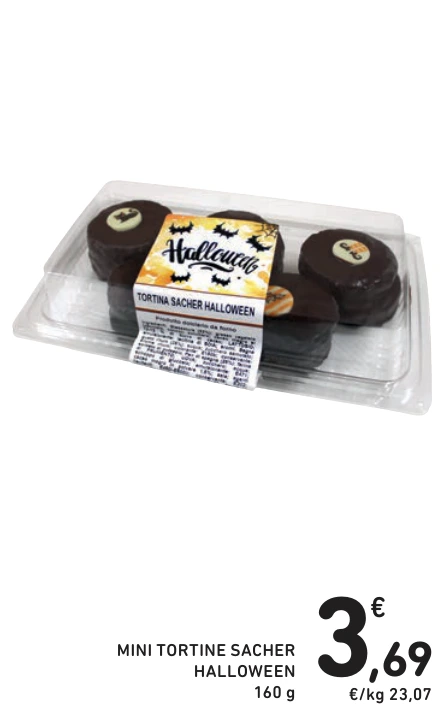 MINI TORTINE SACHER HALLOWEEN
