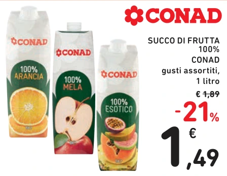 SUCCO DI FRUTTA CONAD